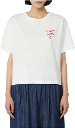 Max Mara Dames, Tops, Wit, Maat: L Poliester