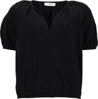 Pantaloni Torino Teresa Cropped Puffed Sleeves Top