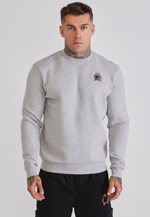 Siksilk Sudadera Esencial Gris Jaspeado Hombre XXL