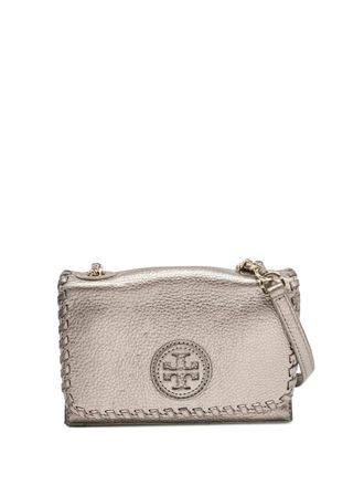 Tory Burch Marion cross body bag - women - Calf Leather - One Size - Grey