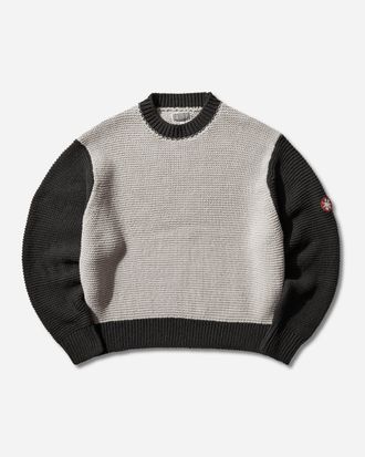 Cav Empt Men s Coloured Cotton Knit Sweater Grey