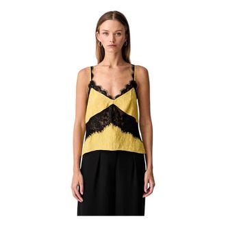 Pinko Pinko, Donna, Top, Giallo, XS, new