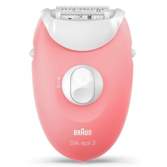 Braun Silk-&eacute;pil 3 Ses 3-176 Rosa Blanco Depiladora El&eacute;ctrica