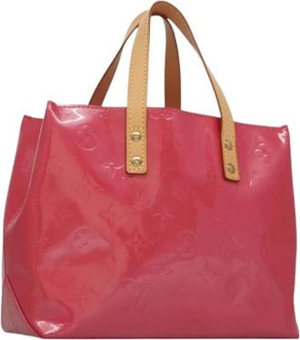 Louis Vuitton Pre-owned Vintage Handtas van Patentleer - Dames - Vintage Handtas - Roze - ONE Size - Leer - Vintage