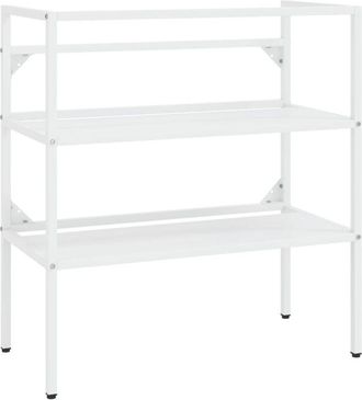 vidaXL Struttura per Lavabo da Bagno Bianca 79x38x83 cm in Ferro - Vidaxl