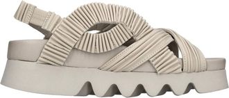 Patrizia Bonfanti Schoenen, Dames, Beige, 36 EU, Leer, Sandalen Beige