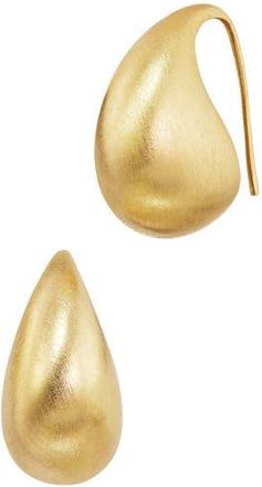 Savvy Cie Jewels Baby Teardrop Threader Earrings in Yellow Gold at Nordstrom Rack