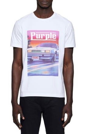 Purple Clean Cotton Graphic T-Shirt in White at Nordstrom Rack, Size X-Large