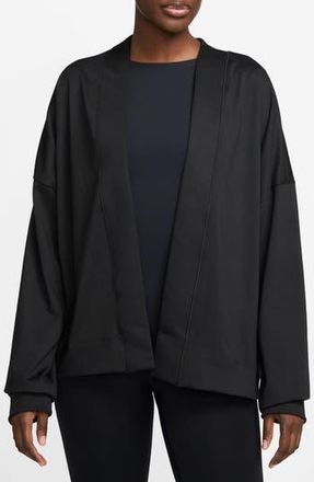 Nike Zenvy Dri-FIT Oversize Cardigan in Black at Nordstrom Rack, Size Medium