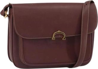 Cartier Pre-owned Vintage Crossbody Tas - Dames - Vintage Schoudertas - Rood - ONE Size - Leer - Vintage
