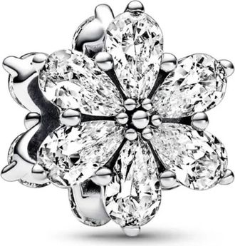 Pandora Timeless Sparkling Herbarium Cluster Sterling Silver Charm