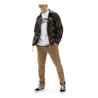 Vans Mens Vans Logo Printing lapel Windproof Jacket Camouflage VN0002MUCMA