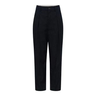 Saint Tropez Wijde broek - Dames - Broeken - Blauw - Maat: M