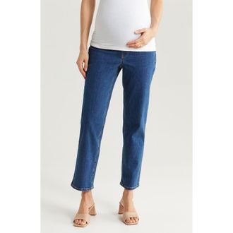 1822 Denim Over the Bump Dad Straight Leg Maternity Jeans in Levi at Nordstrom, Size 28
