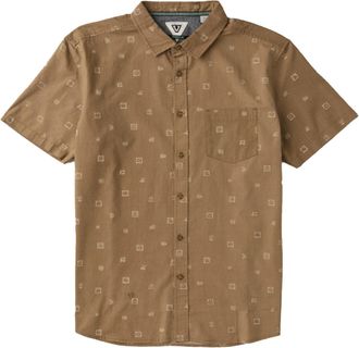 Vissla Mens Ecology Marks Woven Shirt Khaki XXL