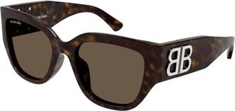 Balenciaga Authentieke Stijlvolle Brillen met Topkwaliteit - unisex - Zonnebrillen - Bruin - 55 MM - Accessoires
