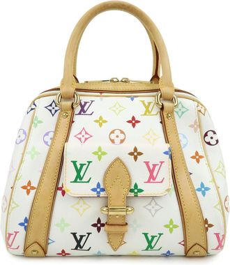 Louis Vuitton Priscilla Monogram Multicolor White Canvas Handbag (Pre-Owned)