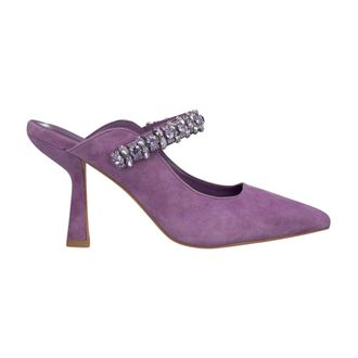 Alma En Pena Alma EN Pena, Schoenen, Dames, Paars, 36 EU, Leer, Stijlvolle Slingback Schoen met Versierde Band