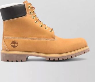 Timberland logo lace up ankle boots lug sole