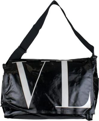 Valentino Pre-owned Tas Zwart Lakleer - Heren - Vintage Schoudertas - Zwart - ONE Size - Leer - Vintage