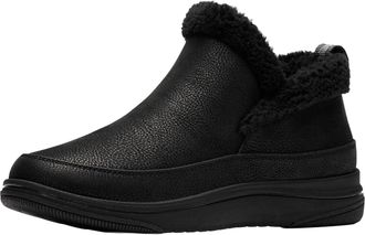 Clarks Womens Breeze Park Cloudsteppers Boots, Black Textile, 9.5 Wide
