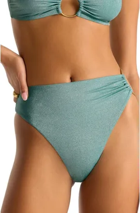 Vitamin A Lolita Ring Bikini Bottoms in Aqq at Nordstrom, Size X-Small