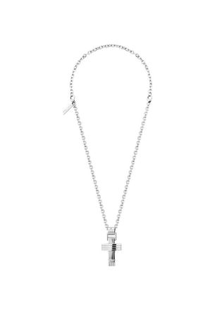 Police PEAGN2211512 Mens Necklace - Silver Stainless Steel - One Size