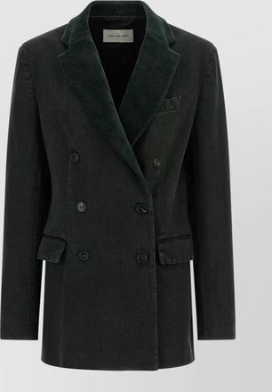 Dries Van Noten befya blazer double breasted notch lapels