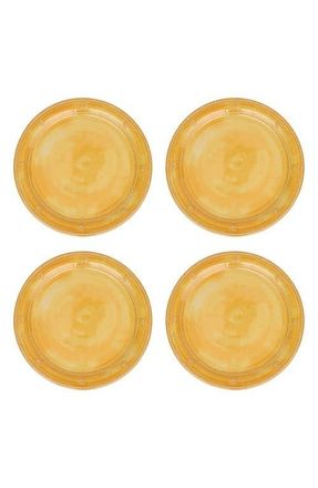 Juliska Berry & Thread Set of 4 Melamine Dinner Plates in Sunshine at Nordstrom