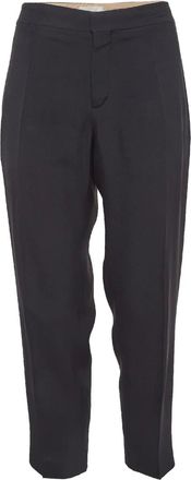 Chlo&eacute; Pantaloni dritti in misto seta - Nero