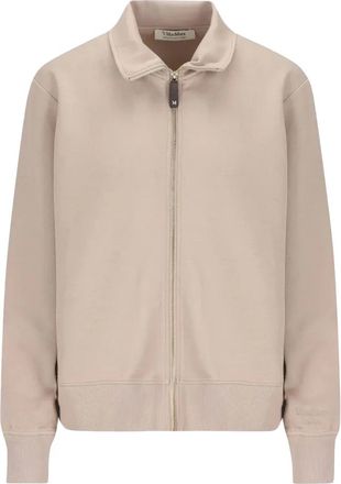 Max Mara Felpa - Dames - Vesten met rits - Beige - M - Hoodies & sweatvesten