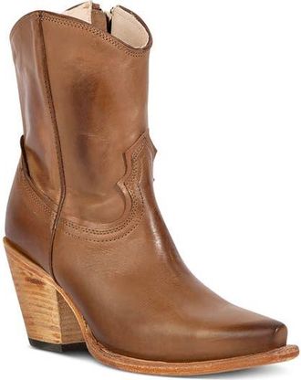 Freebird by Steven Firebird Leather Bootie in Beige at Nordstrom, Size 10