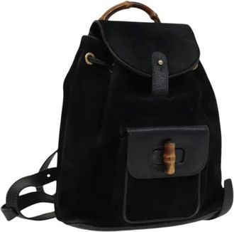 Gucci Pre-owned Backpacks, female, Black, Size: ONE SIZE Pre-owned Vintage Backpack