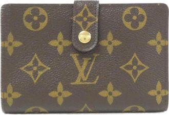 Louis Vuitton Brown Coated Canvas Wallet (Bi-Fold) (Pre-Owned)