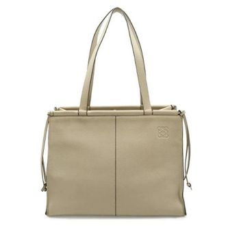 Loewe Pre-owned Cushion Leren Tote Bag - Dames - Vintage Shopper - Beige - ONE Size - Leer - Vintage