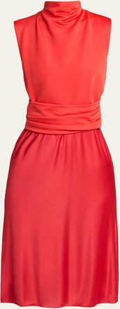 Giorgio Armani Stretch Viscose Double-Jersey Dress