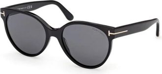 Tom Ford Tallulah-02 Zonnebril - Dames - Zonnebrillen - Zwart - 56 MM - Accessoires
