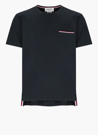 Thom Browne Navy Cotton T-shirt