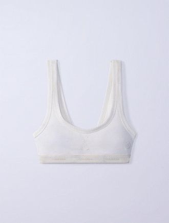 Calvin Klein Jung Kook for Calvin Klein licht gevoerde bralette - Heritage Cotton