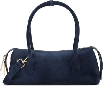 Kazar Tassen, Dames, Blauw, ONE Size, Su&egrave;de, Silvaine Schoudertas
