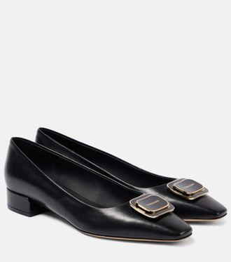 Ferragamo Venera 20 leather ballet flats