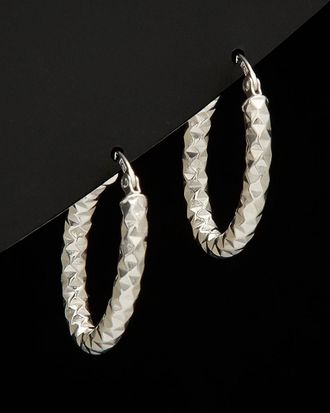 Italian Gold, Inc 14K Italian Gold Oval Hoops