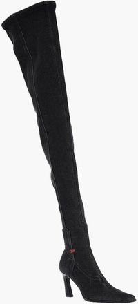 Diesel Denim High Boots D-ALLAS HB with Pointed Toe 8cm size 39