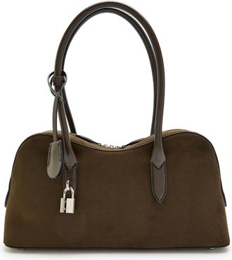 Stella McCartney Stella Mccartney Stella Ryder Medium Faux Suede Shoulder bag - Moca - One Size