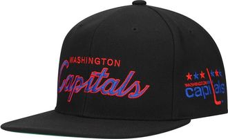 Mitchell & Ness Mens Mitchell & Ness Black Washington Capitals Core Team Script 2.0 Snapback Hat at Nordstrom