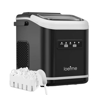 OEM M&aacute;quina De Hielo, Autolimpiante, Producci&oacute;n R&aacute;pida De Hielo, Negro Mate