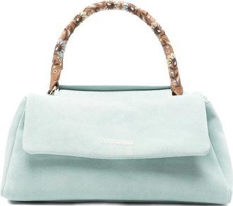 Orciani Sveva longuette peach flower bag light blue