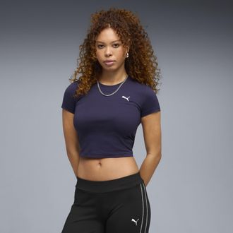 Puma T-shirt WARDROBE ESS da donna, Abbigliamento, Viola, XL