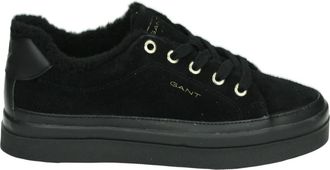 GANT Sportieve Lage Avona Zwarte Su&egrave;de Schoenen - Dames - Sneakers - Zwart - 40 EU - Su&egrave;de - Schoenen