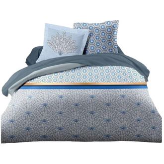 Les Tendances Funda N&oacute;rdica Home Linge Passion Azul Blanco Cama Doble 240 X 260 Cm